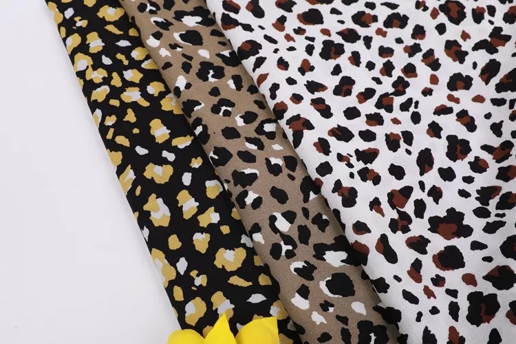 Challis Rayon Viscos Flower Fabrics for Skirt Dress