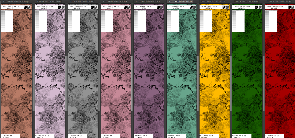 Rayon Floral Discharge Printed Tecido Viscose