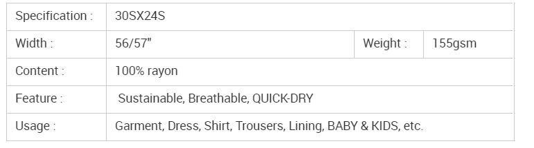 Rayon Twill Fabric